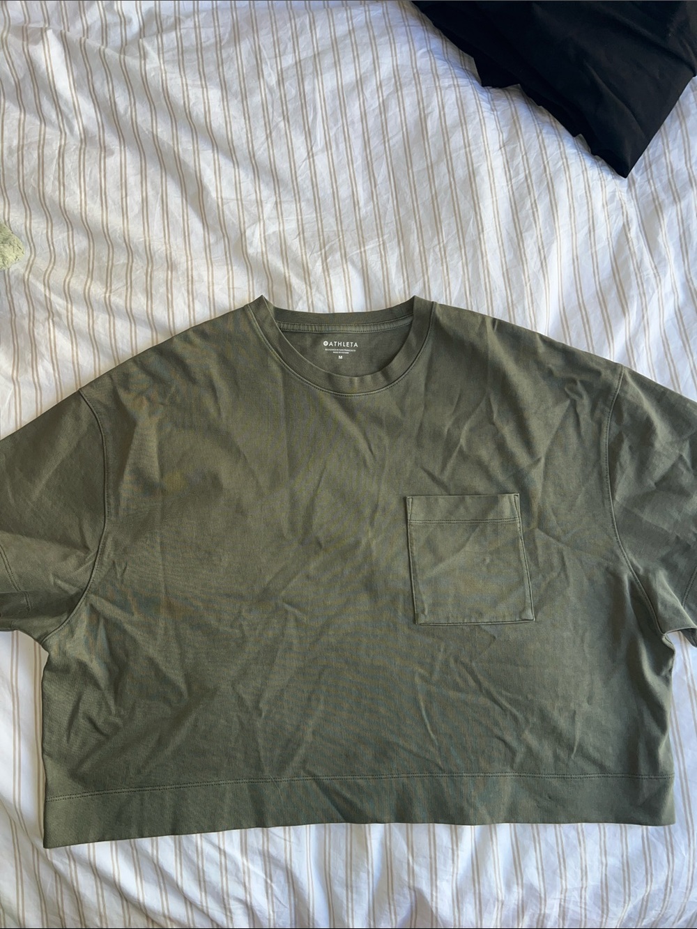 ATHLETA 100% cotton oversized cropped t shirt